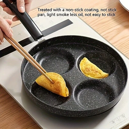 Egg Pan Omelette Pan, 4-Cup Nonstick Granite Omelette Skillet - Pancake Pan - Picture 8 of 10