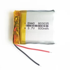 3.7V 800mAh Lipo Li Polymer Rechargeable Battery For MP3 Mp4 Recorder GPS 803035