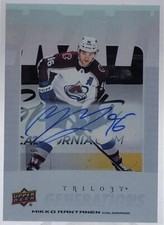 MIKKO RANTANEN 2023-24 UD TRILOGY GENERATIONS AUTOGRAPH HOCKEY AUTO