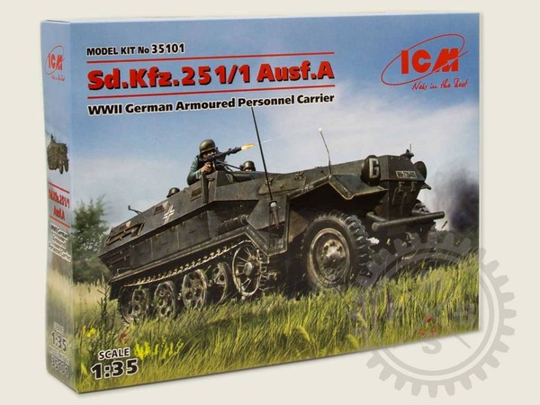 Sd.Kfz.251/1 Ausf.A Wwii German Armoured Personnel Carrier / 1:35 - Icm-image