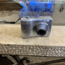 Parts Only Olympus FE-210 7.1MP Digital Camera Silver Non Working