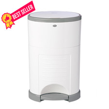 Diaper Dekor EKO Plus Pail, White  ONLY Eco-Friendly Plus,