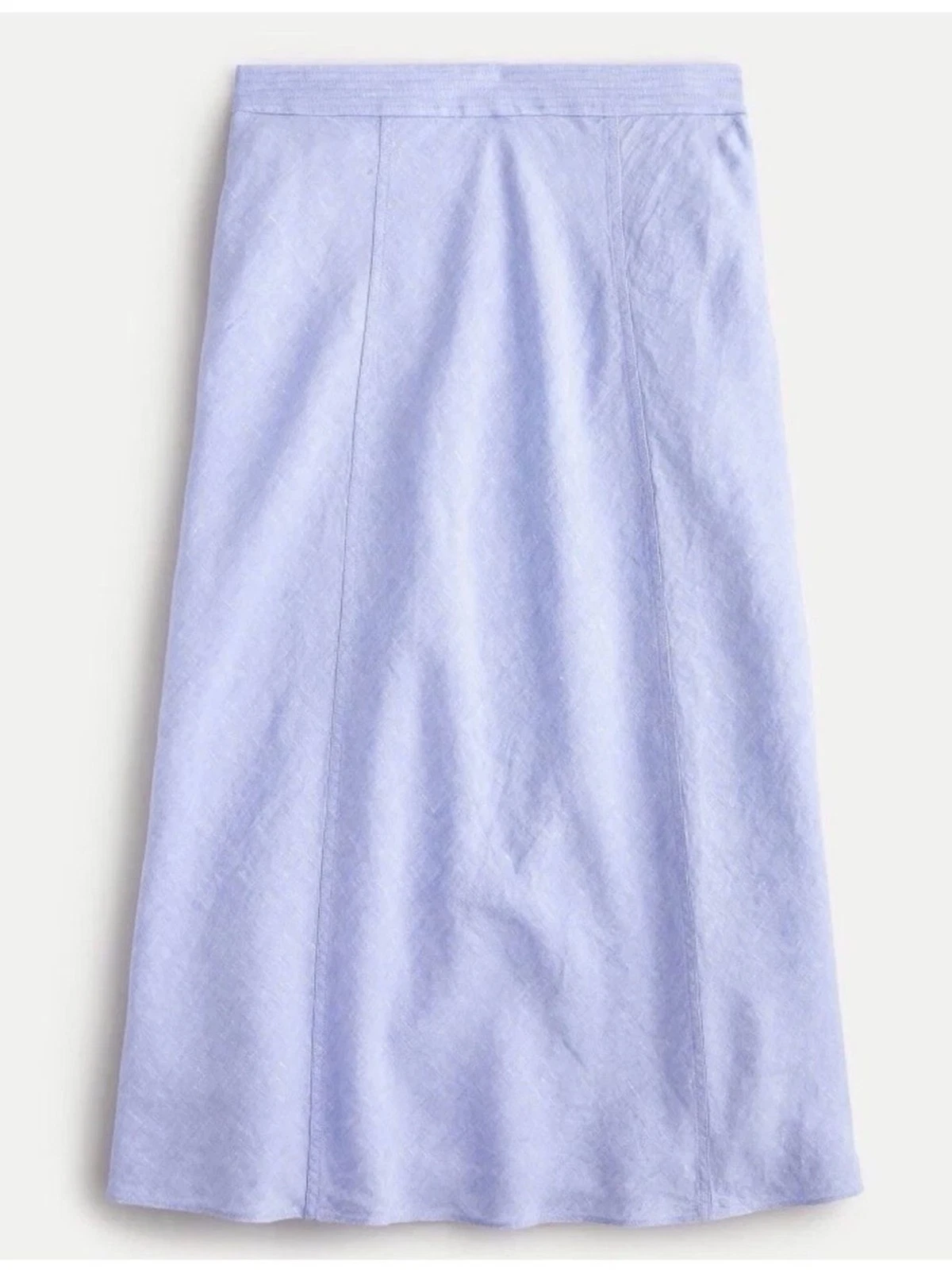 J.Crew Baird Mcnutt Irish Linen Midi Skirt 100% Linen Blue Breathable Old Money