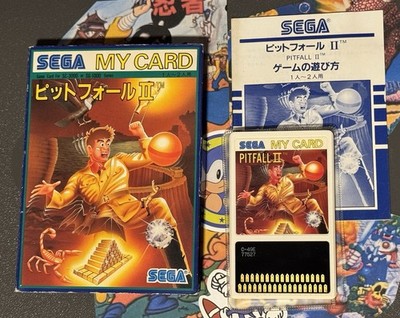 Pitfall II Sega My Card w/ Box CIB Sega Mark III Japan Import US Seller TESTED