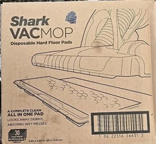 Shark VACMOP Disposable Hard Floor Pads are all-in-one cleaning pads Box Of 30
