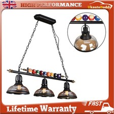 Vintage Pool Billiard Snooker Table Light Pendant Lights Lamp Bar Chandelier UK
