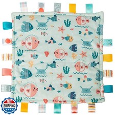 Taggies Lovey for Baby Security Blankets Original Comfy Blanket with Sensory