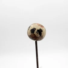 Antique Hatpin True CHILD SIZE Satsuma Ball Hat Pin Geisha 