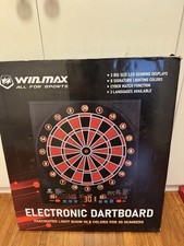 Win.Max Electronic Dart Board with 3 Big Size LCD Scoring Displays