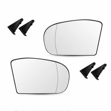 Fit Mercedes-Benz E-class 2003-2006 Clear Heated Left&Right Mirror Glass 2Pack