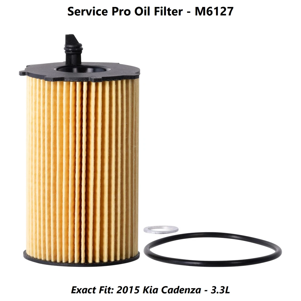 2015 Kia Cadenza 3.3L Complete Cabin, Air & Oil Filter Kit (5W-30) Foto 3 de 4