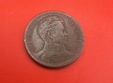 1942 Republica De Chile Santiago 1 Un Peso AU KM# 179 25mm Copper SP4946