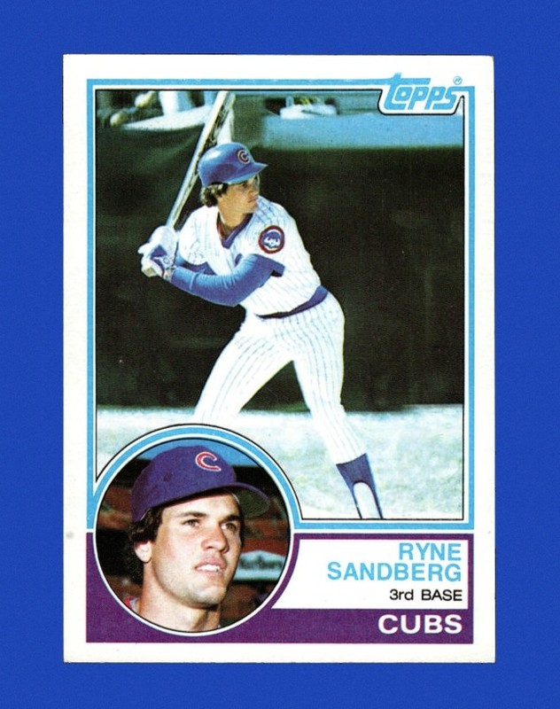 1983 Topps Set-Break # 83 Ryne Sandberg RC EX-EXMINT *GMCARDS*