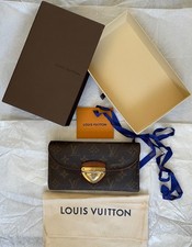 LOUIS VUITTON EUGENIE PORTEF MONOGRAM CANVAS LEATHER BAG LARGE WALLET CLUTCH BOX