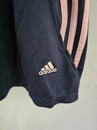 Adidas Athletic Capri Women's Blue with 3 Stripes Pink Size XL - Picture 3 of 9