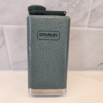 Stanley Classic Flask 8 oz w/ Never-Lose Cap Stainless Steel Green