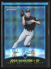Josh Hamilton 2001 Bowman Chrome X-Fractor #256 Tampa Bay Devil Rays