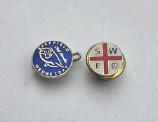 SHEFFIELD WEDNESDAY SET OF 2  SMALL MICRO PIN BADGES