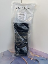 Gold Toe Men's Black Metropolitan Dress Socks 3-Pairs Shoe Size 6-12.5