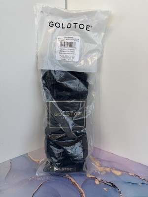 gold toe black dress socks Men's Metropolitan 3-Pairs Shoe Size 6-12.5 Crew socks