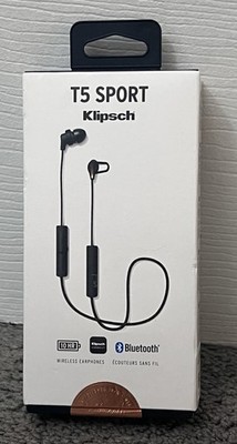 Klipsch T5 Sport Bluetooth Wireless Earphones Black