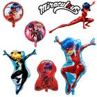 5pcs Miraculous Ladybug Foil Balloon Birthday Party Supplies Occasion Decoration