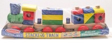 Melissa  Doug Classic Toy Wooden Stacking Train Play Set 18 Pieces