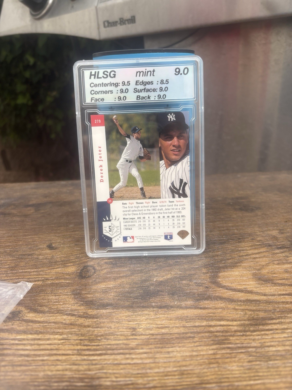 (HLSG) Mint 9!! 1993 Upper Deck SP Foil- Derek Jeter #279 (RC) GRADED view 4