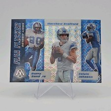 Panini Mosaic Flea Flicker Prizm FF7 Detroit Lions Sanders Johnson Stafford