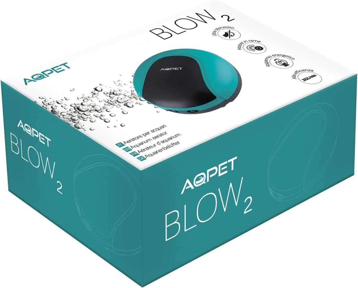 Miglior Aeratore Silenzioso Acquario | Blow Silent Doppia Via AQPET