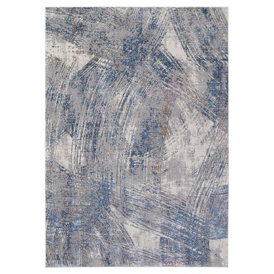 Lavin Rugs T2002 Adara 6'7'' x 9'6'' Painterly Rug, Blue/Mineral - T2002-0609