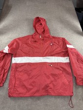 Vintage Georgia Bulldogs Jacket Mens XL Red Joe College Windbreaker
