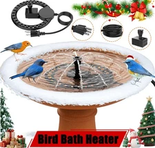 Winter Bird Bath Heater with  Pump-250W Thermostat Controlled Outdoor Deicer