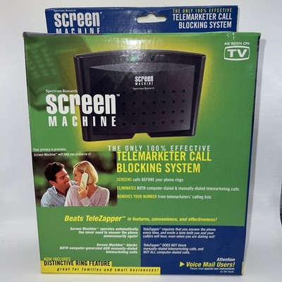 Spectrum Research Screen Machine telemarketer call blocking system