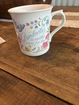 Vintage Hallmark Mug- Grandmother Is Another Word for Love - Mug Coffee Tea