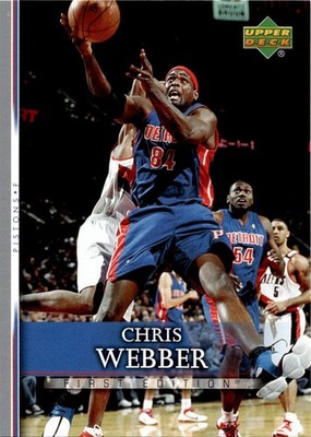 2007-08 Upper Deck First Edition #130 Chris Webber PISTONS HOFer
