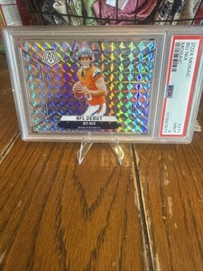 2024 Mosaic Bo Nix NFL Debut Silver Mosaic Psa 9