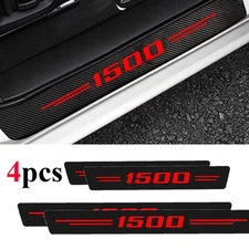 4X Red Letter Cab Door Sill Cover Step Protector For GMC Sierra 1500 Accessories