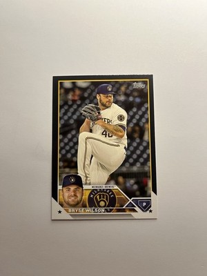 2023 Topps Series 2 Black 40/72 Bryse Wilson #383 TC1 B2