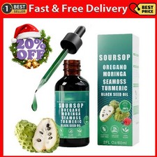 Soursop Bitters Liquid Drops 10 in 1 with Sea Moss, Moringa, Turmeric, Black See