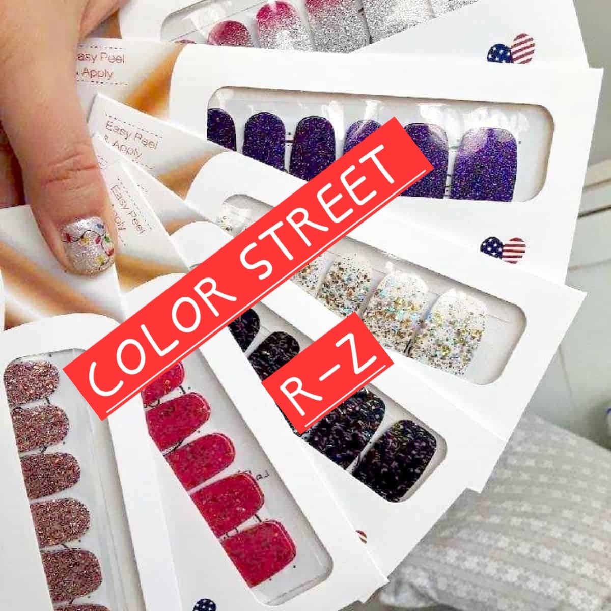 🎯Color Street Nail Strips R-Z🎯 All Colors Glitter Solid French New