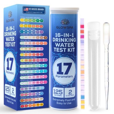 17-in-1 Drinking Water Test Kit -125 Parameters Tests Strips for Home, Tap an...