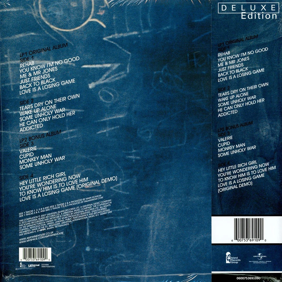 Amy Winehouse - Back To Black Deluxe Edition (Vinyl 2LP - 2016 - EU - Reissue) - Bild 2 von 2