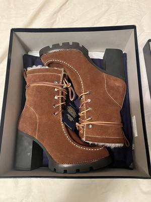 Polo Ralph Lauren Schulyer Shearling Natural Suede Boot- Size 9B