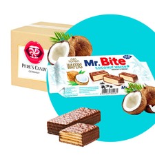 24 x 38g Mr. Bite Milk Chocolate Covered Coconut Cream Wafer Thekendisplay
