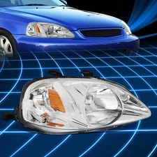 For 99-00 Honda Civic Right OE Style Headlight Headlamp Replacement HO2503113