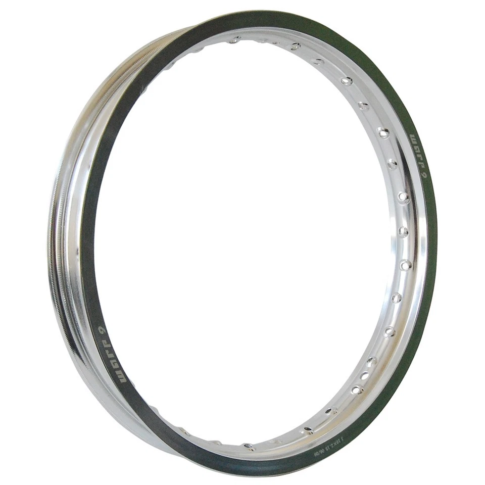 Llanta Warp 9 - orificio delantero de 36 radios, 21 x 1,6 plateada para Kawasaki KLX250R 1994-1996 Foto 2 de 4