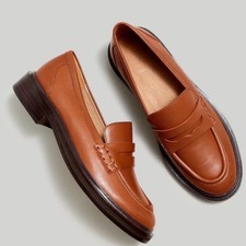 MADEWELL The Vernon Loafer In Dried Maple Brown Size 6.5