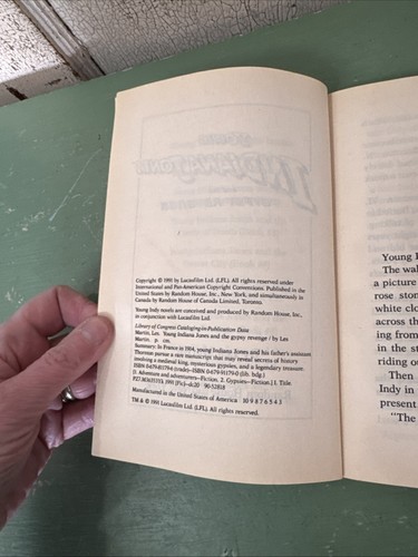 Young Indiana Jones And The Gypsy Revenge Paperback Vintage Les Martin - Picture 5 of 5