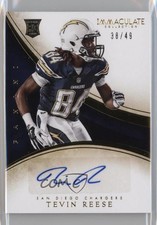 2014 Panini Immaculate Rookie Auto 38/49 Tevin Reese #196 Auto 2r5